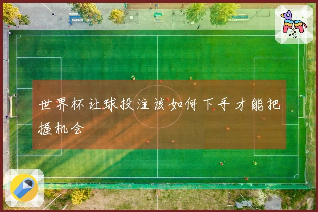 世界杯让球投注该如何下手才能把握机会