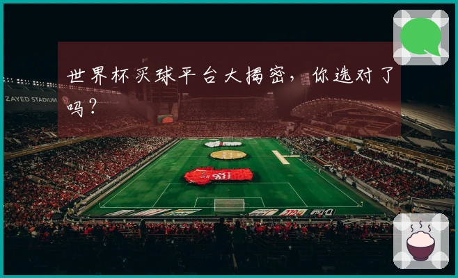 世界杯买球平台大揭密，你选对了吗？